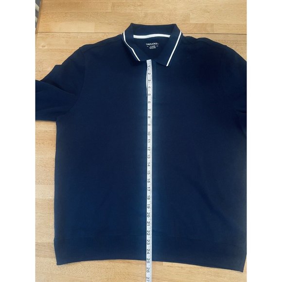 UNTUCKit Polo Sweatshirt Long-Sleeve Polo in Blue Size XL - Picture 3 of 5